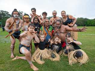 The Coffs Coast is celebrating Naidoc Week this week. Pictured are the Wajaarr Ngaarlu Dancers. Picture: TREVOR VEALE