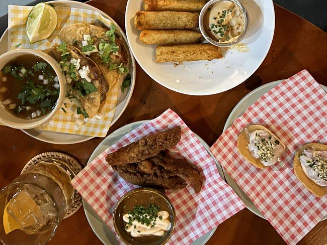 A selection of Bar Kokomo's food in Darwin city. Picture: Kate Dinning