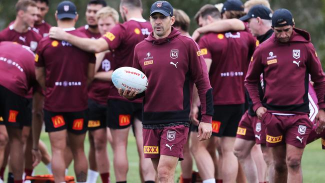 Billy Slater at Maroons training. Picture: NIGEL HALLETT.