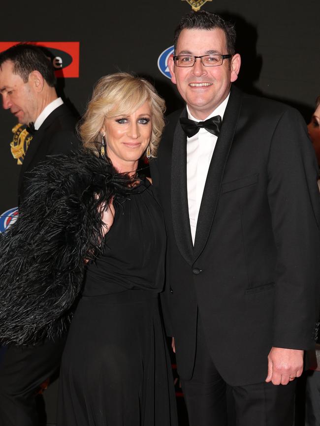 Daniel Andrews and wife Catherine Andrews. Picture: Tim Carrafa