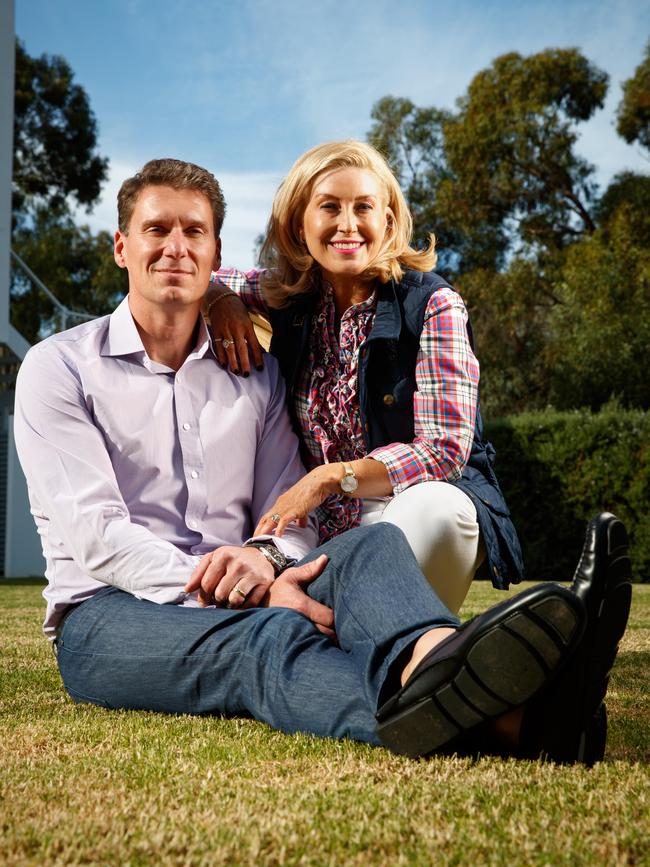 Senator Cory Bernardi and his wife Sinead. Picture: Matt Turner