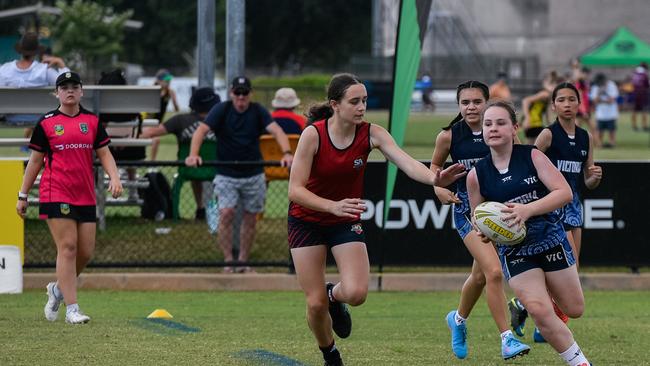 Sinead Willey at the 2023 National Combined Touch Championships in Darwin. Picture: Pema Tamang Pakhrin