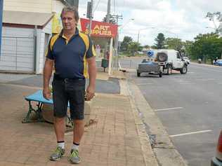 NOT FAR ENOUGH: Andrew Hope, of Gracemere Hardware on Lawrie St, believes improvements should go as far as Ranger St. Picture: Jann Houley