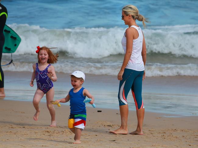 Fun in the sun for Roxy Jacenko and Pixie and Hunter / Picture: Cameron Richardson