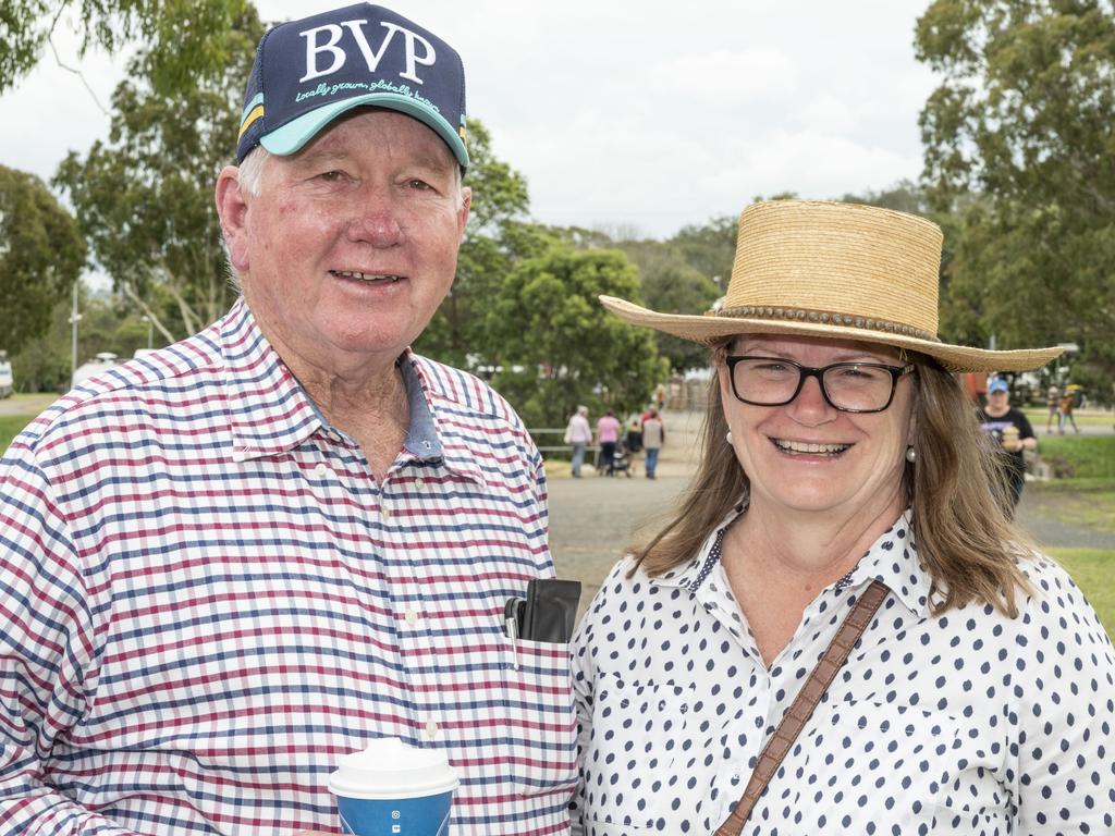 Russell and Sarah Young at the Toowoomba Royal Show. Saturday, March 26, 2022. Picture: Nev Madsen.