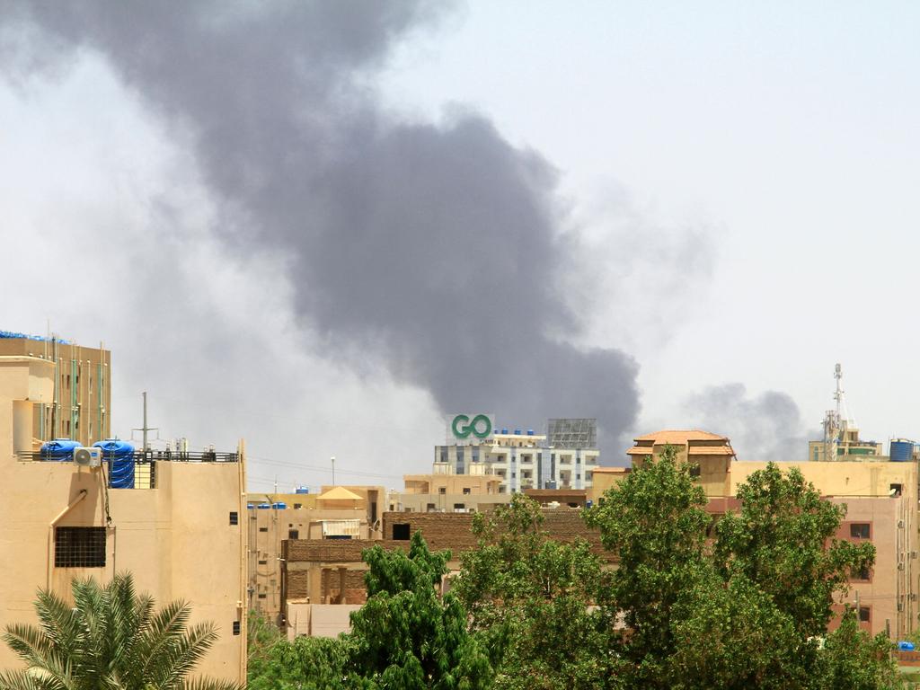 Explosions and gunfire resounded in Sudan's capital, as fighting between the forces of two rival generals showed no signs of abating ahead of festivities marking the end of Ramadan. (Photo by AFP)