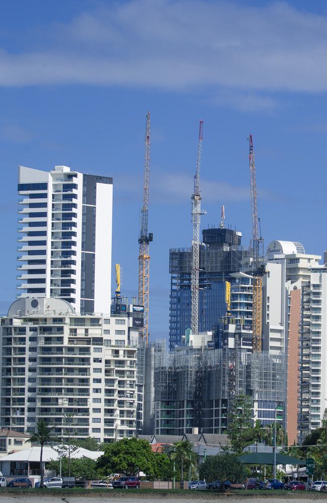 There is plenty of development happening across the Gold Coast but it won’t put much of a dent in housing supply. Picture: Glenn Campbell