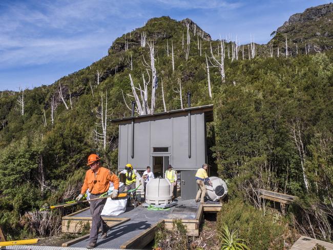 The Tahune Hut redevelopment. Picture: CHRIS CRERAR