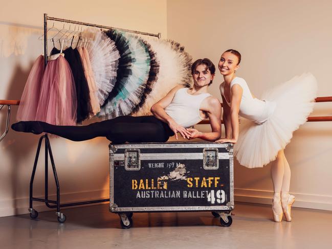 ## EMBARGOED UNTIL FRIDAY 14 JUNE ##The Australian Ballet dancers Jett Ramsay and Laura Griffiths. Picture: Nicole Cleary