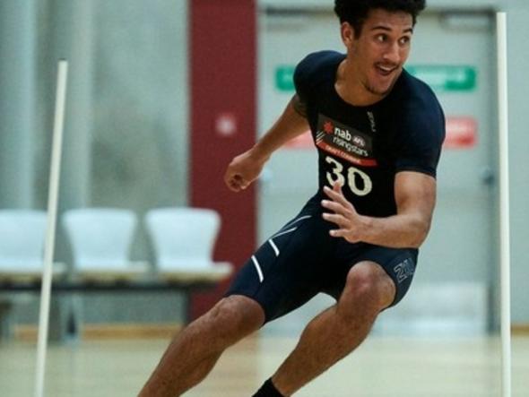 Mykelti Lefau, pictured at the 2017 AFL New Zealand National Combine in April, has joined Crib Point.