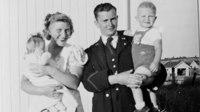 John Komlosy and family while living in Victoria in the 1950s.