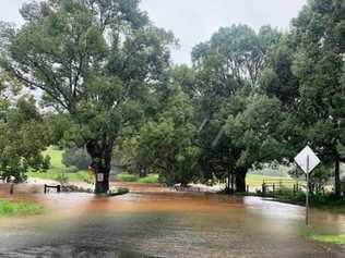 Flooded Road at Binna Burra on Sunday