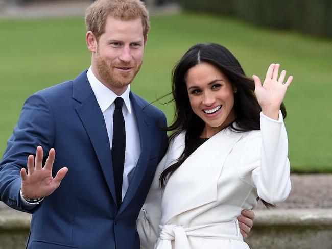 It’s been nearly five months since they announced their engagement — now the big day is finally here. Picture: Eddie Mulholland/Pool/AP