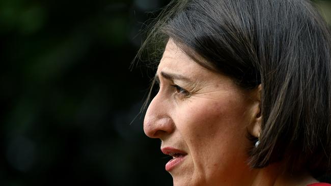 NSW Premier Gladys Berejiklian confirmed the northern beaches cluster is linked to an international coronavirus strain. Picture: Joel Carrett/NCA NewsWire