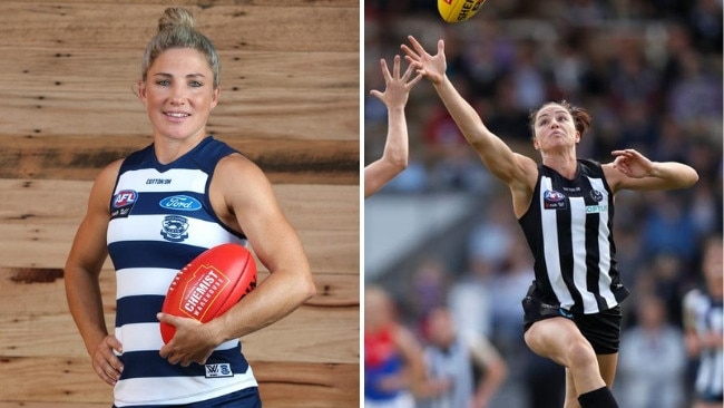 New Geelong captain Melissa Hickey is set to make her debut for the Cats, while Collingwood has given up on the Sharni Layton experiment for now.