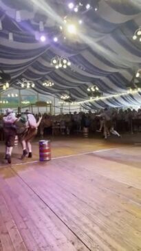 Jockey Racing in the Bavarian Strongman competition