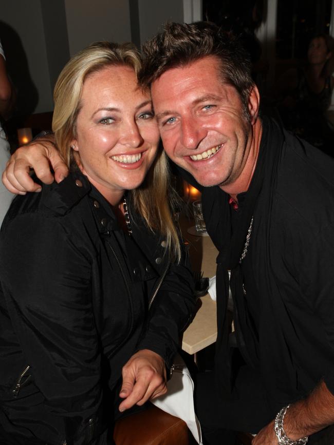 Cooper with then-partner Sarah Marsh out on the town in 2009.