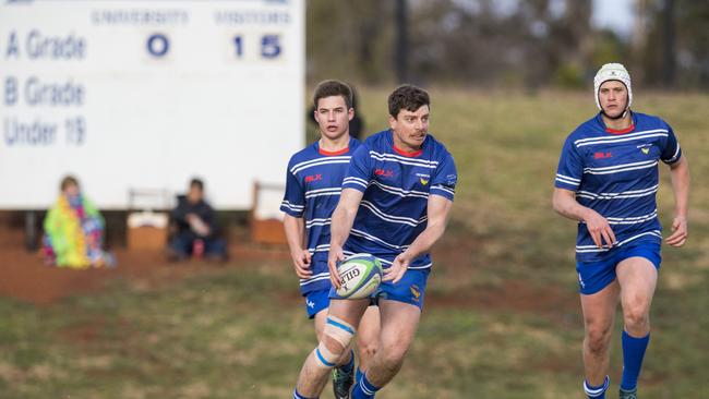 Angus Ramsey of USQ. Saturday, June 19, 2021. Picture: Kevin Farmer