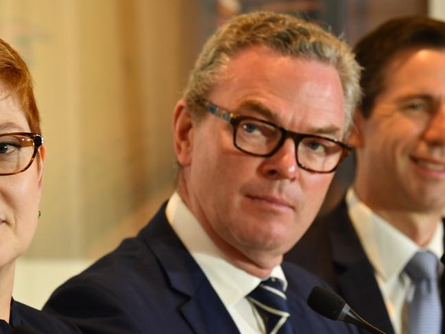 Christopher Pyne has become the second government minister to be caught up in claims he had a one-on-one meeting with Chinese billionaire Huang Xiangmo. Picture: AAP