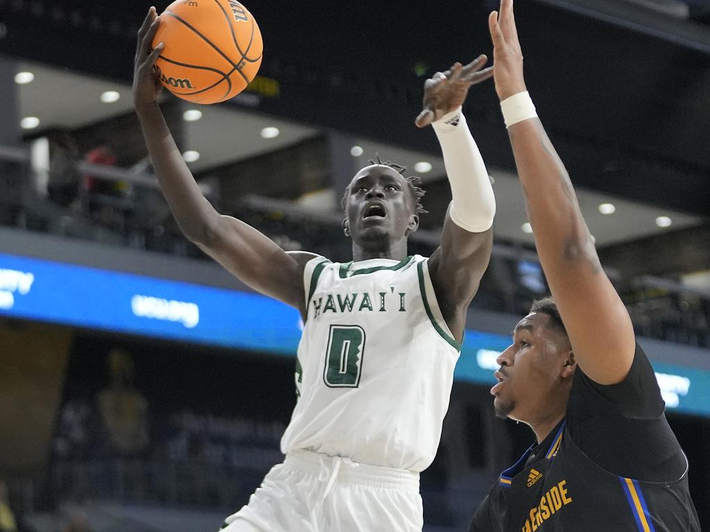Junior Madut in action for the University of Hawaii. Picture: Supplied/SEM Media