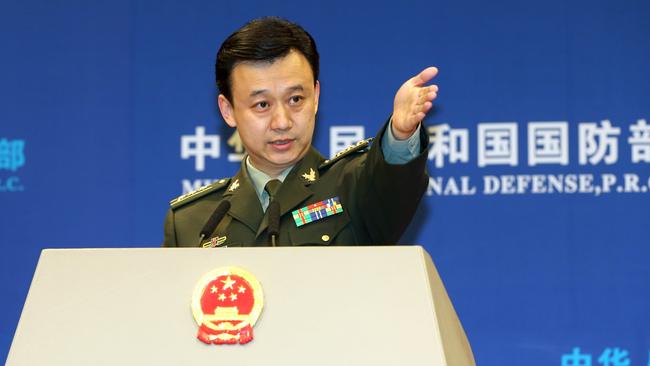 Wu Qian, China’s national defence spokesman. Picture: Getty Images