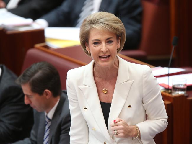 Employment Minister Michaelia Cash will announce measures to protect Centrelink clients exploiting the system. Picture: Kym Smith