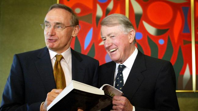 Former NSW premiers Bob Carr and Neville Wran