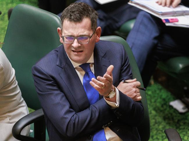MELBOURNE, AUSTRALIA - NewsWire Photos MAY 31st, 2023:  Deputy Premier Jacinta Allen and Premier Daniel Andrews during Question Time at Victorian Parliament. Picture: NCA NewsWire / David Geraghty