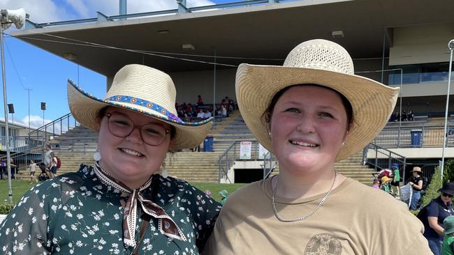 L-R: Lily Searl and Skye Hyland at the Gympie Show 2025.