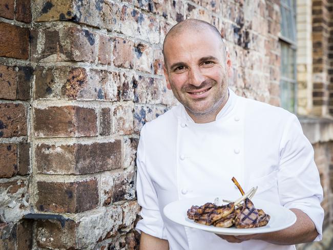 MLA Australia Day TVC shoot with George Calombaris at the Australian Technology Park, Eveleigh on December 18, 2015. Photo by Anna Kucera