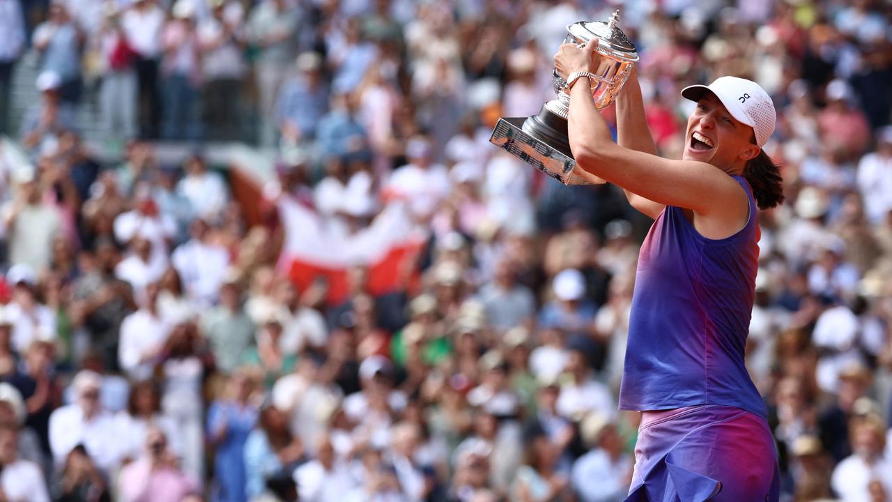 She is a different beast on the clay court. Picture: AFP.