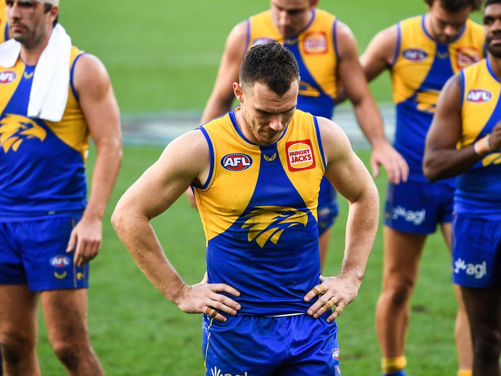 Luke Shuey was among the stars who returned for the Eagles on Sunday. (Photo by Daniel Carson/AFL Photos via Getty Images)