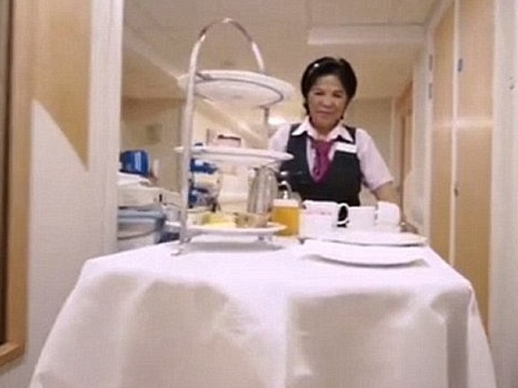There is 24-hour room service and suites for family and visitors. Picture: BBC