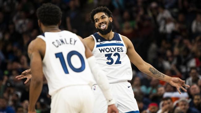 Karl-Anthony Towns of the Minnesota Timberwolves. Picture: Stephen Maturen/Getty Images