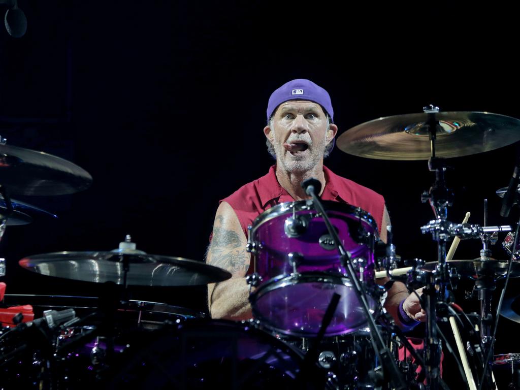 Red Hot Chili Peppers kick off their Australian tour at Hobart's Derwent Entertainment Centre. Picture: PATRICK GEE