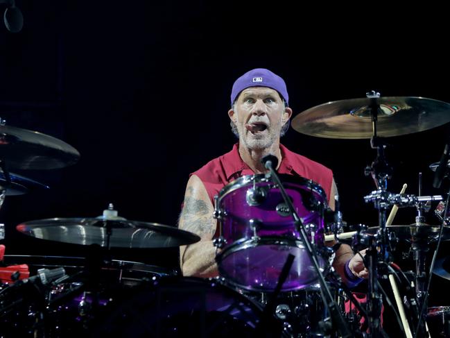 Red Hot Chili Peppers kick off their Australian tour at Hobart's Derwent Entertainment Centre. Picture: PATRICK GEE