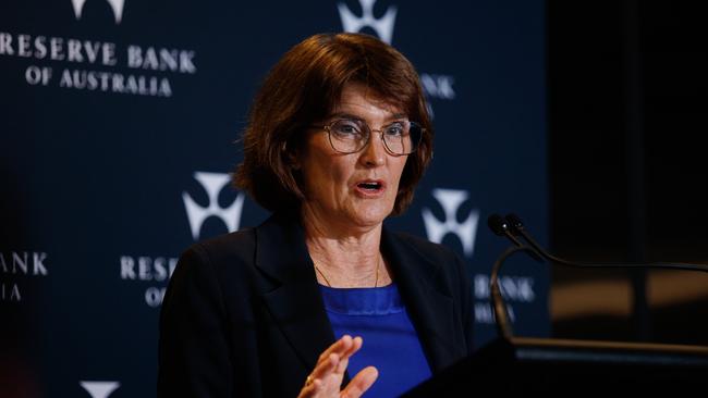 NAB predicts RBA governor Michele Bullock will announce an outsized rate cut. Picture: NewsWire / Nikki Short