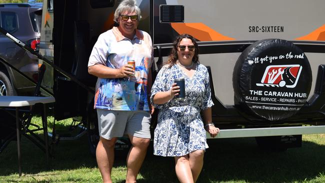 Founder of the Fishing Townsville YouTube channel Malcolm Brown and his wife Tania. Picture by Nikita McGuire