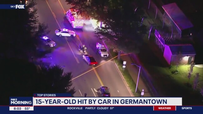 Teen struck by vehicle near high school in Germantown