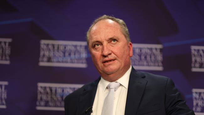 Deputy Prime Minister Barnaby Joyce addressed the National Press Club for the first time since his return to the Nationals’ leadership. Picture: Gary Ramage / NCA NewsWire