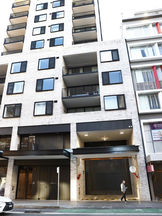 He was gunned down in the underground carpark of this Bondi Junction unit block. Picture: Richard Dobson