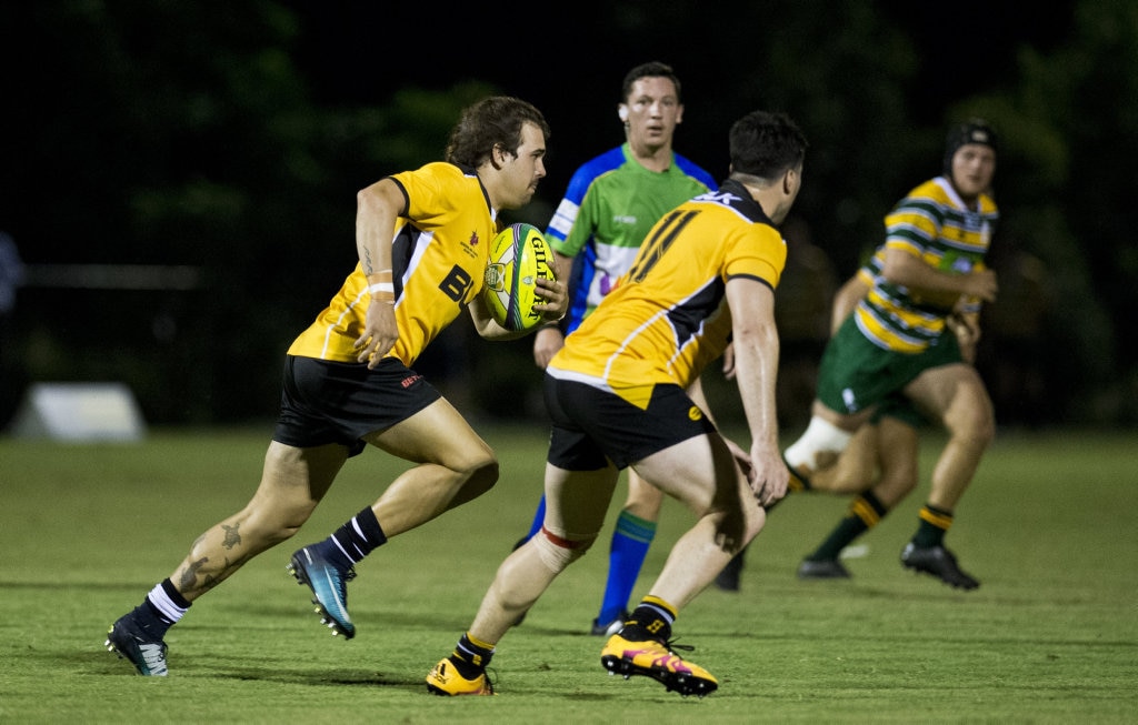 Caleb Russell, Brahmans. Rugby Union, Cattleman's Cup, Darling Downs vs Central Qld Brahmans. Saturday, 3rd Mar, 2018. Picture: Nev Madsen