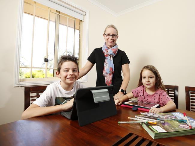 Home schooling can be an opportunity for families to spend quality time together. Picture: AAP