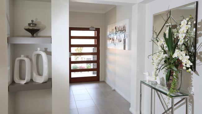 The light-filled entry foyer.