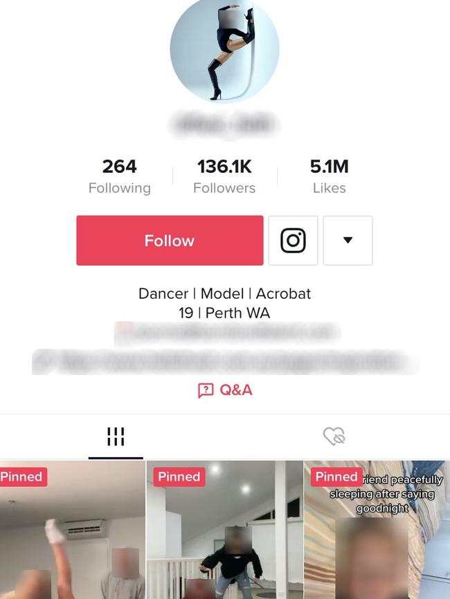 @votejulian's TikTok account was following accounts claiming to be run by teens.