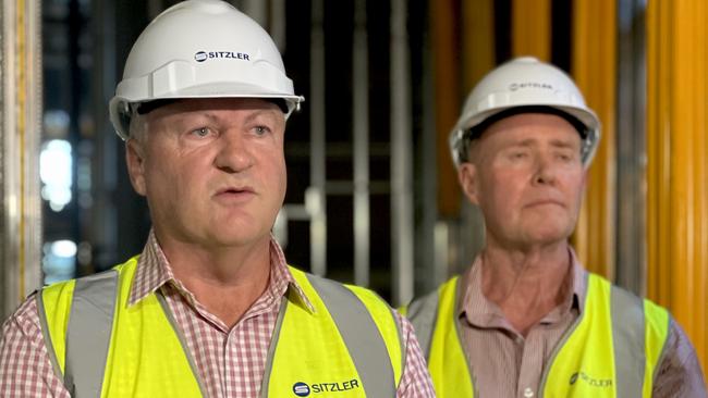 Health Minister Steve Edgington and NT Health chief executive Chris Hosking. Picture: Fia Walsh.