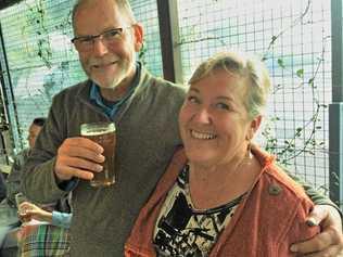 FAREWELL: Retiring Eumundi teacher Lawrie McLiver with wife Rhonda. Picture: Contributed