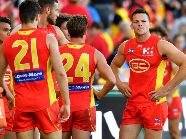 Steven May, right, will be a key pillar in Melbourne’s defence next season.