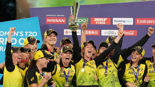 Australia triumphed in front of a home crowd to win the T20 World Cup three years ago. Picture: AAP