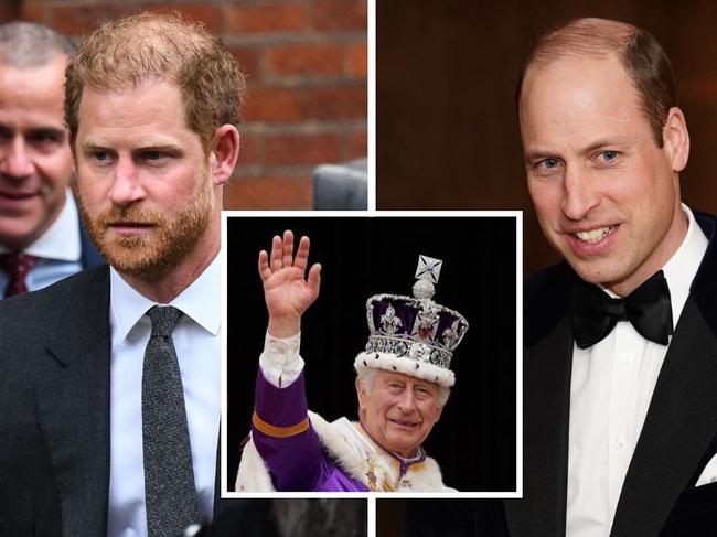 King Charles III, Prince William and Prince Harry